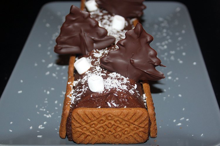 Bûche au Chocolat et au Spéculoos