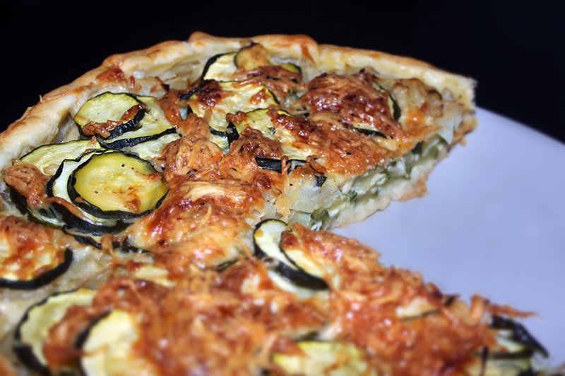 Tarte aux courgettes et au chèvre